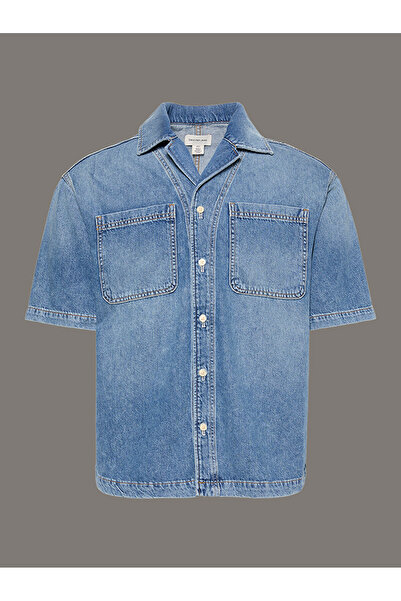 Calvin Klein Men's Nile Blue Denim Shirt