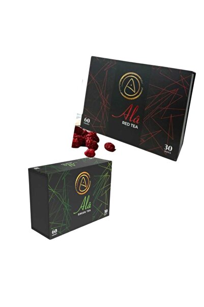 ALÂ Ala Tea Green Yeşil Çay -Red Detox Tea 60'lı 2 aylık