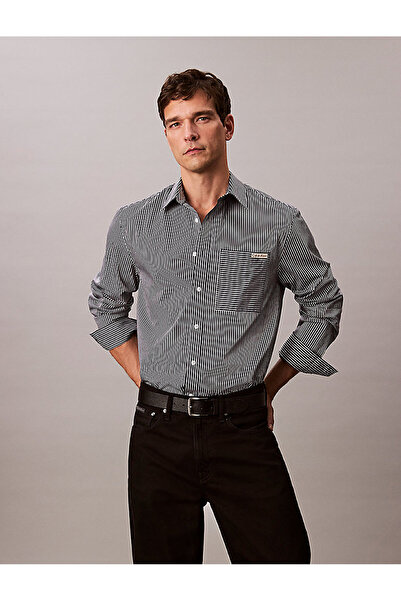 Calvin Klein Men's Cotton Satin Shirt