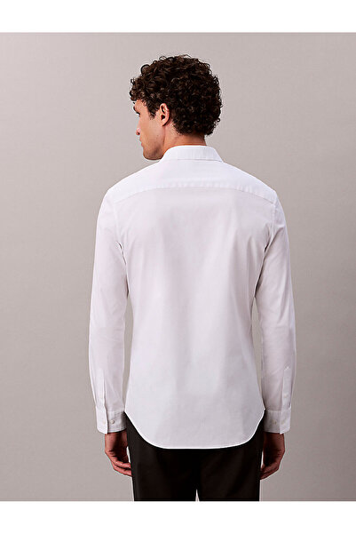 Calvin Klein Men's Solid Stretch Slim Shirt