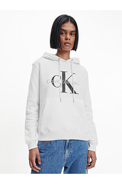Calvin Klein Women's Core Monogram Hoodie Sweatshirt