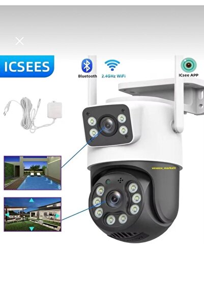 ATLT 4K 6MP WİFİ IP 360 DERECE GÜVENLİK KAMERASI HAREKET ALGILAMALIGECE GÖRÜŞLÜ SENSÖRLÜ CAMERA