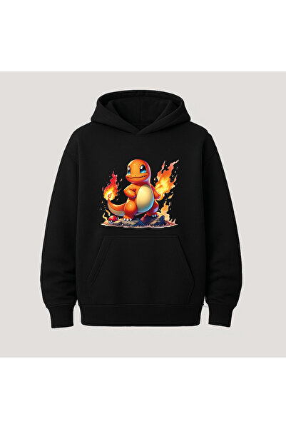 SVART WEAR Hanorac cu glugă din bumbac cu imprimeu Pokemon, cu buzunar cangur...