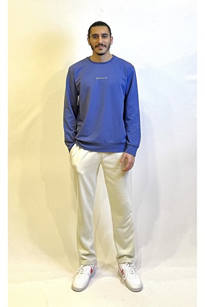 Superlife Süperlife Erkek Bisiklet Yaka Regular Fit Brooklyn Baskılı İnce Swe...