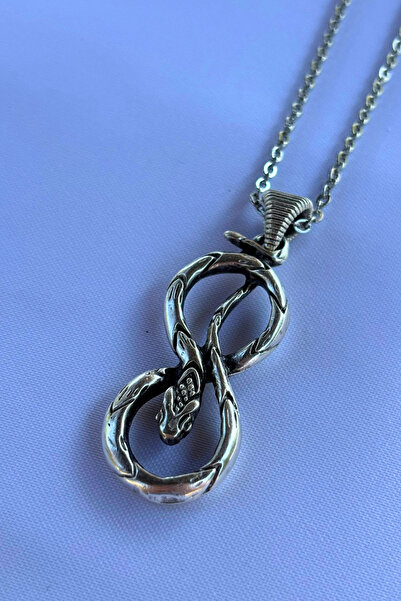 Begondio Sonsuzluk Yılan El İşçiliği Paslanmaz Çelik Zincir Kadın Kolye