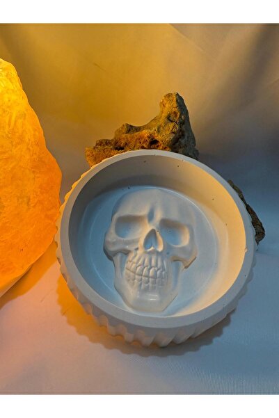 Ferdali Kuru Kafa Figür, Hediyelik Kase, Küllük, El Yapımı Gotik Tarz, Sanats...