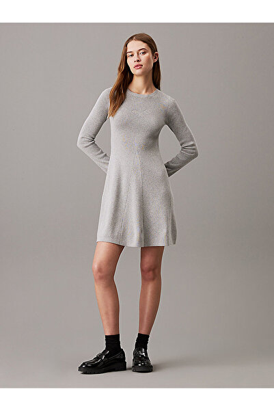 Calvin Klein Women's Ck Intarsia Sweater Dress