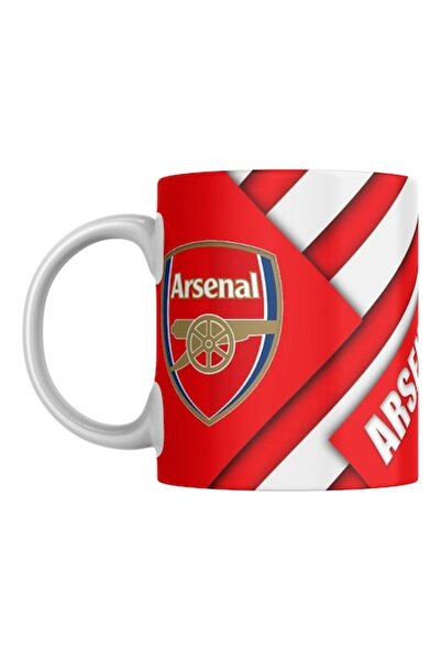 T&M Personalizare Cană personalizată - Arsenal, v2, sport, club de fotbal, suporter, albă, 330 ml