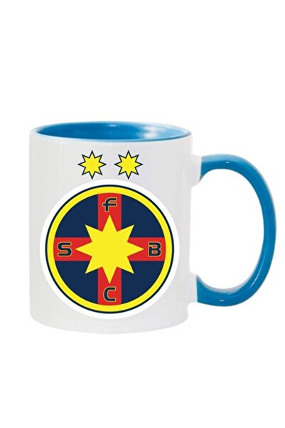 T&M Personalizare Personalized Mug 'FCSB' v6, Sports, Football Fan, Blue, 330 ml