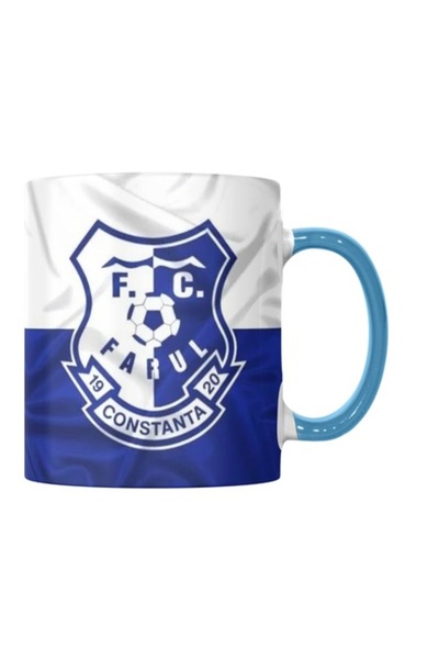 T&M Personalizare Customized Mug - Farul Constanta, V6, Blue, 330 ml