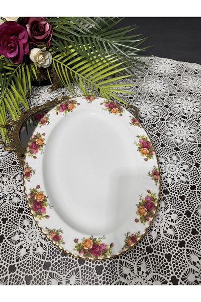 Royal Albert old country roses kayık tabak