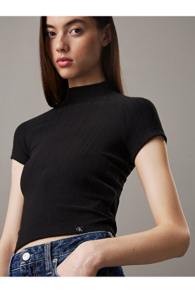 Calvin Klein Women's Warm Texture Rib T-Shirt