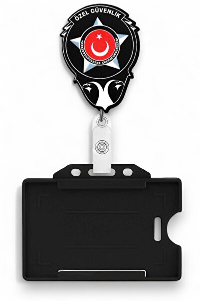 MİLLENEX Özel Güvenlik Butun Yoyo Kart Tutucu Yoyo Yaka Kartlık-MBC-Y098