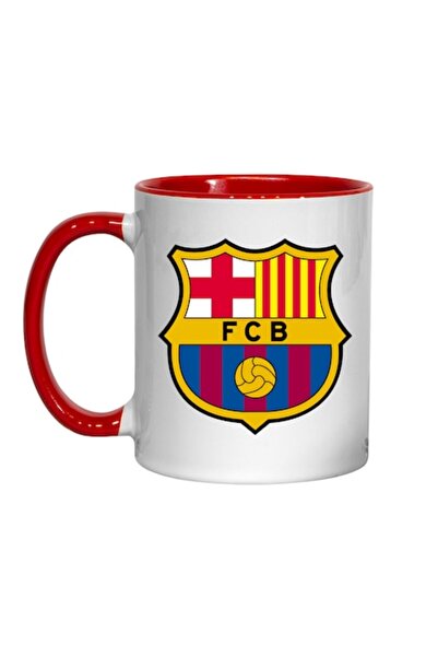 T&M Personalizare Cană personalizată - Barcelona Football Club, roșie, 330 ml