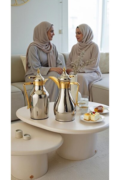 Generic 1 liter/700 ml tea and coffee thermos set