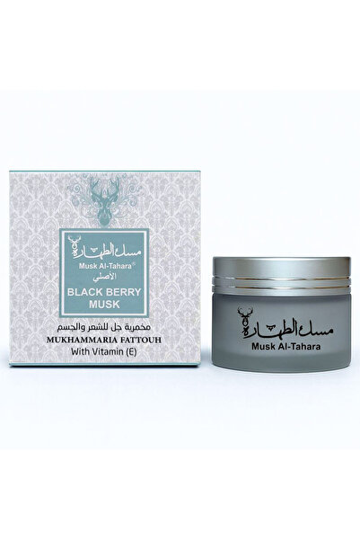 MUSK AL TAHARA كريم مرطب للشعر والجسم بفيتامين E 50 مل برائحة التوت الأسود وا...