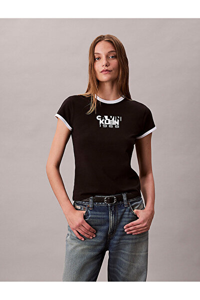 Calvin Klein Women's 1968 Graphic Baby T-Shirt