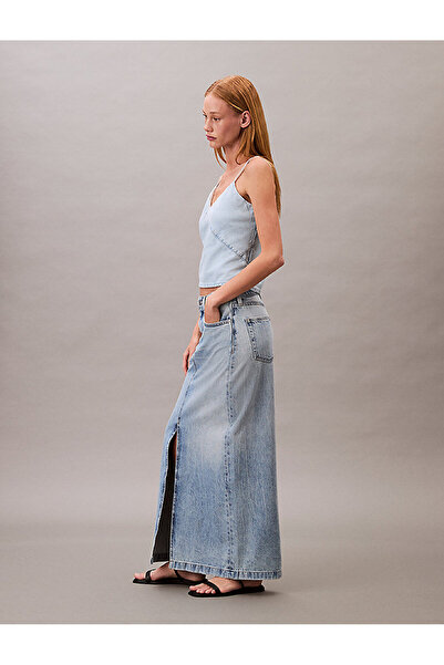 Calvin Klein Women's Denim Maxi Skirt