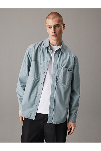 Calvin Klein Men's Cotton Poplin Relaxed Shirt