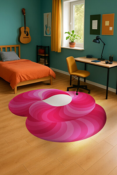 Rugs Modern Halı سجادة MOSSO ذات الطابع الوردي ذات النمط التجريد غير المتماثل...