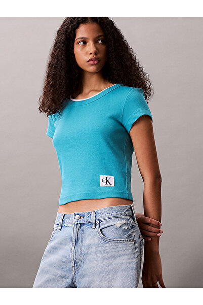 Calvin Klein Women's Woven Label T-Shirt