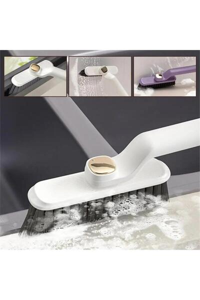 Euro Pink Multifunctional Deep Cleaning Brush with Tweezers and Rotating Head
