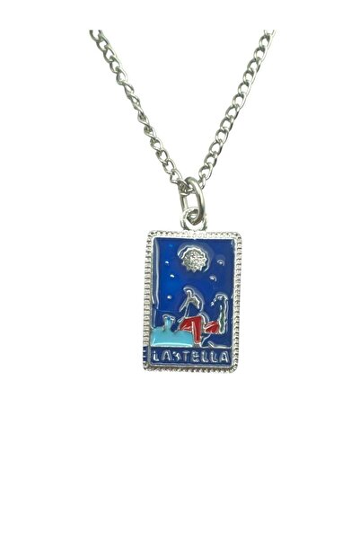 Herşey Nota Blue Color Sun God Tarot Figured Unisex Necklace – Mystical, Spiritual and Meaningful Design