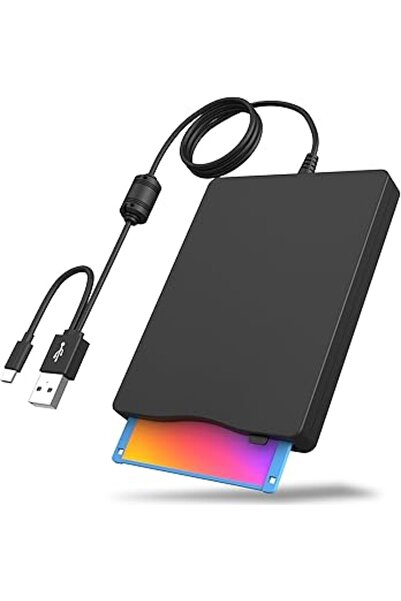 Generic Floppy Disk Reader – 3.5 inch external drive with USB Type-C, portable, compatible with Windows PC