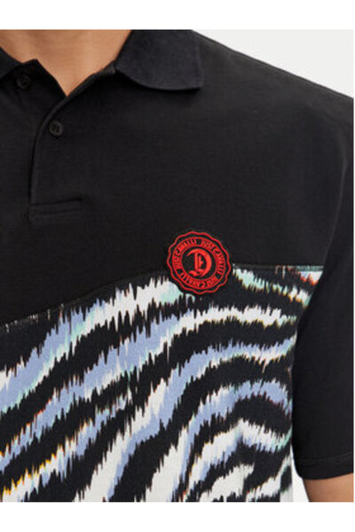 Just Cavalli Ανδρικό Πόλο 76OAG6R1 Μαύρο