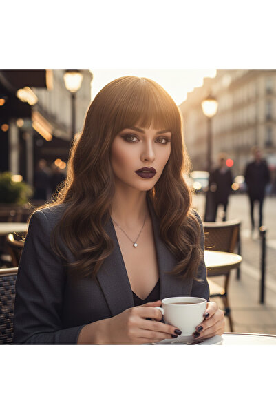 BilfolD شعر مستعار قصير من الألياف الاصطناعية من دالي / لون بني فاتح