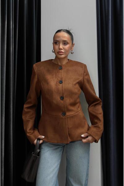 Havoş Μπουφάν από καστόρι με κομμένο ταμπά πεπλούμ