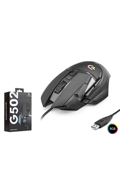 NODAR GOOD PRO G502 RGB Gaming Mouse 7200 DPI 6 Tuş 1000Hz Siyah