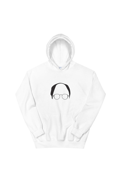 MAGORS Hanorac cu glugă din bumbac imprimat SEINFELD, cu mânecă lungă, cu 3 fire