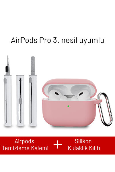 Nezih Case Airpods Pro 3. Nesil Uyumlu Dayanıklı Askı Aparatlı Silikon Kılıf ...