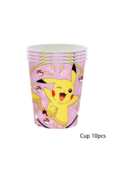 Choice14 Cup 10pcs Pokemon Pikachu Balloon Party Decorations Squirtle Bulbasa...
