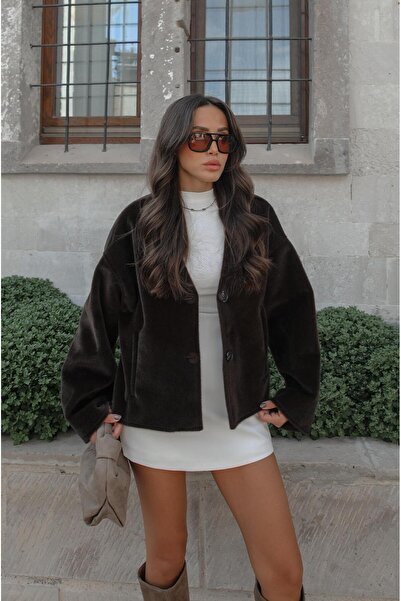 Havoş Bitter Brown Morris Mottled Cashmere Jacket