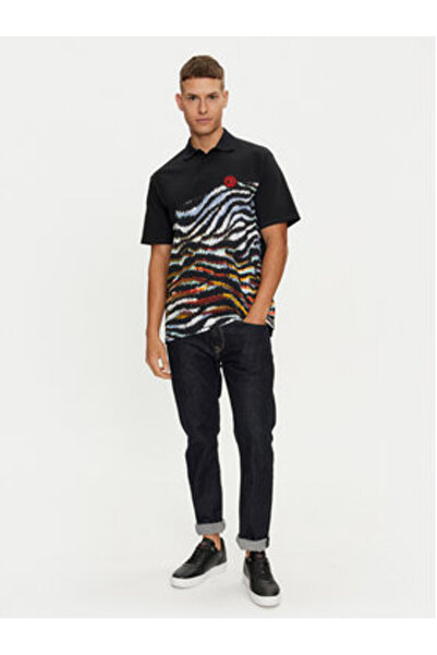 Just Cavalli Ανδρικό Πόλο 76OAG6R1 Μαύρο