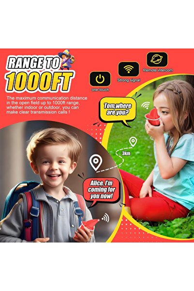 VALA Set of 2 VALA® MAGIC Children's Walkie Talkies, Integrated Battery, Antenna and Flashlight, 22 Radio Channels,