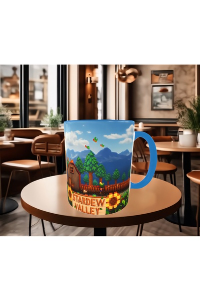 Mugs and love STARDEW VALLEY baskı porselen kupa
