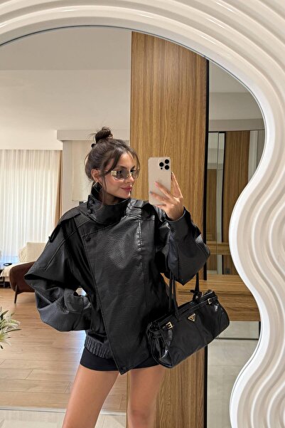 zoezoe ZR Model Oversize Viral Deri Ceket