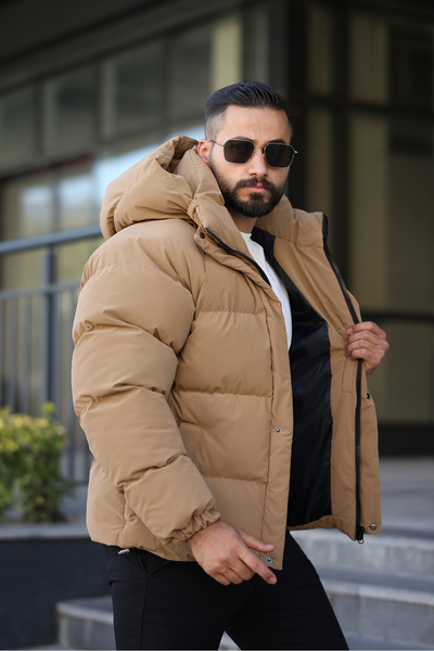 MODAEMAS Мъжко зимно палто Nova с качулка