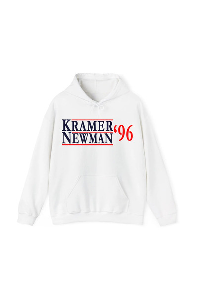 MAGORS Hanorac cu glugă din bumbac imprimat SEINFELD, cu mânecă lungă, cu 3 fire