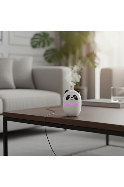 markam Panda Ulrasonik Ledli Hava Nemlendirici Buhar Makinesi Ve Aroma Difüzörü