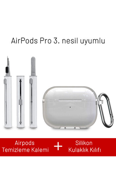Nezih Case Airpods Pro 3. Nesil Uyumlu Dayanıklı Askı Aparatlı Silikon Kılıf ...