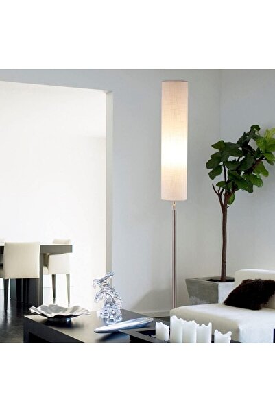 ALL İN مصباح أرضي من الفولاذ المقاوم للصدأ لغرفة المعيشة وغرفة النوم، مصباح أسطواني قابل لتعديل