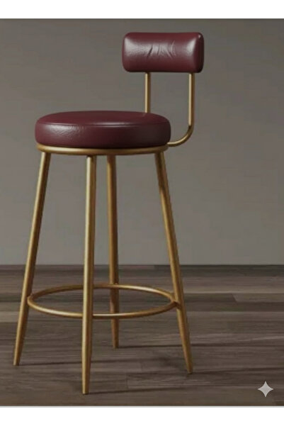 J&S QUALİTY Krom kaplama parlak Gold gövde, bordo deri 65 cm , montaj gerekti...