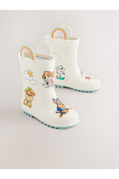 Next Baby White Paw Patrol Patterned Boots / Rain Boots