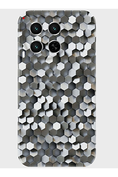 TECNO Camon 30 Uyumlu Kılıf (CL6) Kamera Korumalı Baskılı Silikon Kapak - gümüş