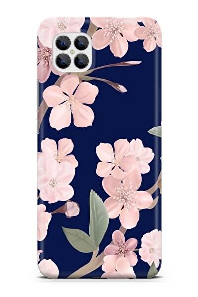 omix X600 Kılıfı HD Kalite Baskılı Parlak Silikon Kapak - Bluepinkfloral