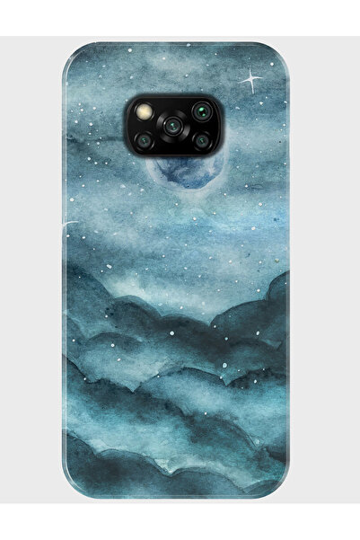 Duadan Xiaomi Poco X3 Pro Kılıf Baskılı Silikon ve Telefon Tutucu - nightmoon
